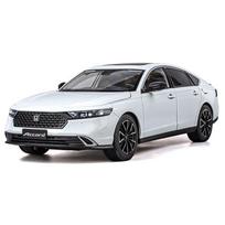 Naujas 1/18 HONDA Accord Lydinio Automobilio Modelis Diecasts Metaliniai Transporto Priemonės Automobilio Modelis Aukštos Simuliacijos Garsas ir Šviesa Kolekcija Vaikų Žaislas Dovana balta