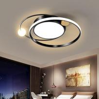 Modernus Led Svetainė Lubų Šviestuvai Miegamasis Virtuvė Valgomasis Apdaila Lempa Sietynai Šiaurės šalių vidaus namas Diameter -50cm juoda