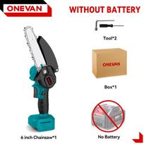 ONEVAN 6 colių bešepetis elektrinis grandininis pjūklas Without battery