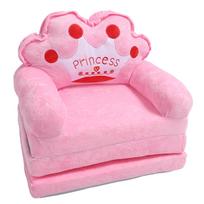 Kūdikių kėdė mergaitėms vaikams miela princesės tiara išlankstoma sofa-lova grindų pagalvė porankis sofa skirtas