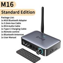 M16 Bluetooth garso imtuvas-siųstuvas NFC 3.5mm AUX 2RCA U-Disk TF 6.5 Mikrofono koaksialinis DSP dekodavimas HIFI muzika belaidis adapteris M16
