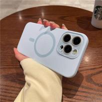 For iPhone 16 Pro Max Luxury Liquid Silicone Magsafe Magnetic Phone Case For iPhone 12 13 14 15 16 Plus Lens Protective Cover For iPhone 16 Pro Max