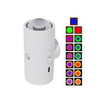 RGB palaipsniui keičiama LED naktinė lemputė su judesio jutikliu, sieninė lempa, įkraunama, reguliuojamo ryškumo aplinkos apšvietimas, magnetinis laiptų apšvietimas 2PCS(RGB)