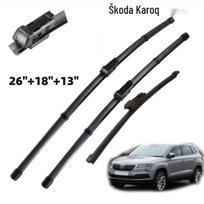 Skoda Karoq 2017-2024 Front & Rear Bone-Free Wiper Blades Rear Single Wiper