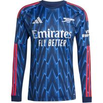 Adidas Arsenal SS25 ilgomis rankovėmis išvykos marškinėliai Mados Patogūs Gerbėjų versija Greitai džiūstantys Futbolo marškinėliai Vyriškas marškinėlis JI9525 XS