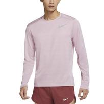 Nike Dri-Fit Miler Apvalios apykaklės Megztinis Paprastas ilgomis rankovėmis Bėgimo marškinėliai Vyriški viršutiniai drabužiai CU0319-516 S