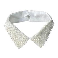 Fashion Jeweled Detachable Collar Luxurious Pearls Shawl Versatile Lapel Detachable Collar Shawl for Dress Shirt balta