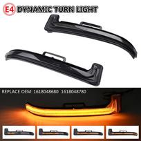 LED dinaminiai šoniniai veidrodėlių posūkių indikatoriai Peugeot 3008 5008 II Citroen C5 Aircross galinio vaizdo posūkių žibintai