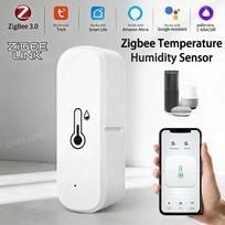 Tuya Zigbee Wireless Temperature And Humidity Sensor,Smart Humidity Detector,Remote Home Monitoring,Compatible with Alexa and Google Assistant Zigbee