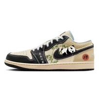 Jordan Air Jordan 1 Vintažiniai krepšinio batai Vyriški žemi smėlio/juodi HQ3437-101(Team56-) 44