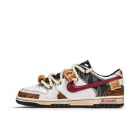 Nike Dunk Greitai džiūstantys Atsparūs trinčiai Balanso žemi krepšinio bateliai Unisex Ruda Balta DD1391-100(KomandaM-) 40