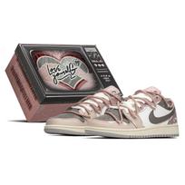Jordan Air Jordan 1 žemi sportiniai krepšinio bateliai Vintage GS Rožiniai Rudi 553560-053(TeamA-S-BOX) 40