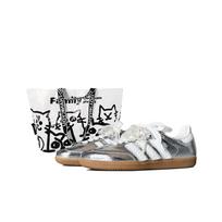 Adidas Originals SAMBA OG Silver Mist Neslystantis Atsparus dilimui Neslystantis Atsparus dilimui Žemi batai JR0035(Team619-xS-BOX) 35⅔
