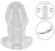 Anos Butt Plug with Tunnel Transparent