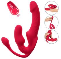 You2Toys Strapless Strap-on Triple Teaser RC Red