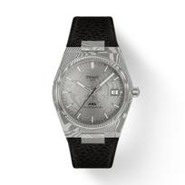 Tissot Leather Strap Gray Dial Men's Fashion Watch T137.807.96.081.00 pilka spalva