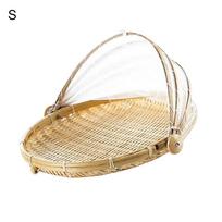 Bamboo Anti Bug Food rankų vaisių krepšelio talpykla austa tinklelis S