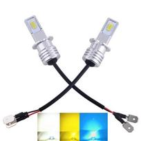 2 vnt Super Bright H3 vandeniui atsparios LED rūko žibintų lemputės 35W 4000LM 6000K automatinių lempų keitimo rinkinys White light