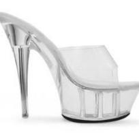 Moteriški batai naktinis klubas Super Aukštakulniai Šlepetės Catwalk Pole Dance Batai Crystal Bottom Neperšlampama platforma 330 Serija 14cm Kulnas 4cm Platforma iš LFD 34 balta