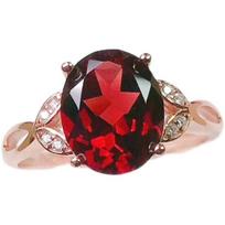 100 % tikro 925 sterlingų sidabro rubino žiedas moterims Vestuvinės juostos Anillos De Red Ruby Sužadėtuvių papuošalai Bizuteria Anel Resizable rožinio aukso spalvos