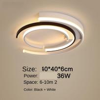 Modernus LED liustra vidaus apšvietimo lubų šviestuvas HOME Deco Diameter -40cm