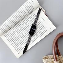 Bling apyrankė, skirta Xiaomi Mi Band 9 puošnioms išmaniosioms apyrankėms, pakeičianti moterišką laikrodžio dirželį Lengvai reguliuojama Mi Band 8 apyrankė juoda