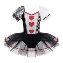 Vaikų mergaičių karalienės kostiumas trumpomis rankovėmis Baleto Tutu Suknelė Vaikams Helovino Cosplay Vakarėlis Karnavalas Puošni suknelė 5-6 Years juoda