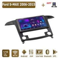Android Carplay automobilio radijas, skirtas Ford S-MAX 2006-2015 daugialypės terpės grotuvo galvos blokas stereo GPS navigacija BT WIFI 2+32GB 1+16GB
