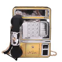 Mergaičių krepšys Asmenybė Juokingas PU Kibiras Telefonų grandinėlės Mada Pečių krepšys Rankinės Piniginės Ir Krepšiai Crossbody Moteriškas krepšys Korėjietiškas