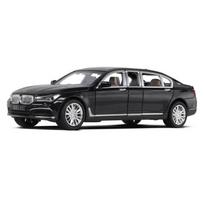 1/24 BMW 7 serijos 760LI lydinio automobilio modelis Diecast & Žaislinės transporto priemonės Metalinis žaislinis automobilio modelis Aukšto tikslumo kolekciniai daiktai Dovanos vaikams juoda