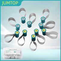 50 vnt. Dantų matricų juostelių Plieninės matricos Dvipusės kontūruotos Anatominės formos matricos Juostelės Stomatologija 0.03mm 50pcs sidabras/žalia