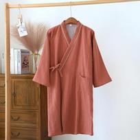 Naujas japoniškas kimono chalatas pavasario/vasaros poros naktiniai 100 % medvilniniai dideli chalatai vyriški ir moteriški vidutinio ilgio namų pižamos M