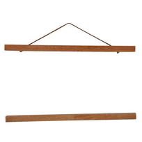 Modernus magnetinis pjuvenų nuotraukų rėmelis DIY plakato ritinys spaudiniai meno kūrinio pakaba tikmedžio mediena 50cm 217