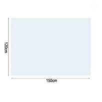 stalo kilimėlis stačiakampis PVC staltiesė kilimas silikoninis minkštas stiklas kilimėlis vandeniui atsparus skaidrus stalo uždangalas namams virtuvei valgomajam 20c 120x150cm 1 pcs