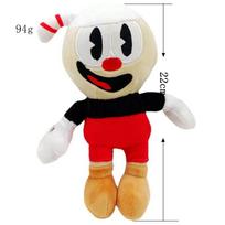 Cuphead Plush Doll Toys Mugman Game Doll Toys Adventure Soft Stuffed Plush for Kids Birthday Gift 22cm raudona