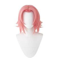 Anime Haruno Sakura Perukas Trumpas Rožinis Atsparus Karščiui Mergaitės Sintetiniai Plaukai Vaidmenų Žaidimas Šventės Perukai One Size