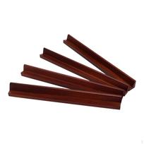 4 Pieces Wooden Mahjong Game Racks Modern Portable Trays Tool for Games Entertainment Family 450x30x5mm