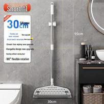 Magic Broom Bathroom & Floor Water Squeegee: One-Wipe Water Scraper & Sweeper.