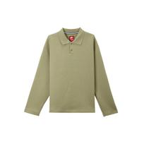 Nike Tech Fleece Reimagined Solid Color Loose Fit Long Sleeve Polo Shirt Men tops Olive-Green FZ7571-276 XL