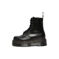 Dr. Martens Betty Boop X Jadon BB odiniai blizgūs, storo pado, 8 kilpelių, užtrauktuku marginti trumpi aulinukai, unisex aulinukai, juodi 27932001 37