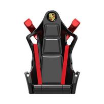 Lenktyninės sėdynės formos automobilio oro išleidimo angos laikiklis, smūgiams atsparus automobilio telefono laikiklis, stovas Porsche Boxster Cayenne Panamera Macan Cayman 911 918 996 917 991 raudona