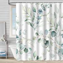 Dušo užuolaida, atspari vandeniui ir pelėsiui, 3D skaitmeninė spauda, augalų spauda, dušo užuolaida, vaikiško vonios kambario pertvaros užuolaida Shower curtain 90 * 180