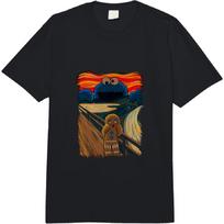 Sausainių Rytojas The Scream Rytimo Monstras Juokelis Comfort Colors Suaugusiųjų Sunkus Marškinėliai S juoda