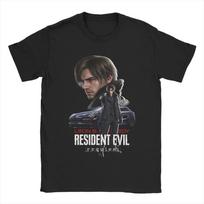 Resident Evil Leon & Claire  Requiem  Marškinėliai, Unisex Žaidimų Gerbėjų Gatvės Stiliaus Marškinėliai, 100% Medvilnės Laisvalaikio Trumpomis Rankovėmis Viršutinė Dalis 4XL