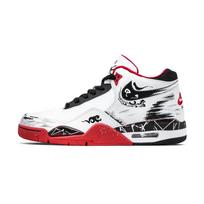 Nike Flight Legacy Dažytos Odos Vidutinio Aukščio Senovinio Stiliaus Krepšinio Batai Vyriški Pilki Raudoni BQ4212-100(Team1068-) 41