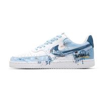 Nike Court Vision 1 Riedlentės Batai Unisex Žemi Mėlyni Balti DH2987-100(Komanda2035-) 42.5