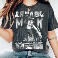 2026 Machine Gun Kelly T-shirt, MGK Rock Music Pattern T-shirt for Rock Fans Casual Fashion Spring_Summer New Couple T-shirt L smėlis
