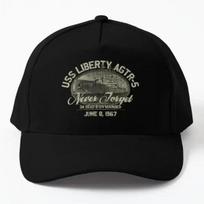 Uss Liberty Agtr 5 1967  Baseball Cap Hat Bonnet  Boys Black Women Casual Solid Color Snapback Printed Hip Hop Czapka Spring Black
