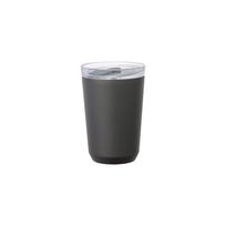 KINTO with 20446 To-Go Tumbler, 360ml, Plug, Black, juoda