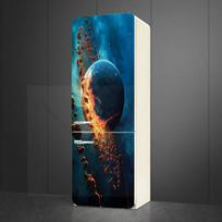 Gražus žvaigždėtas dangus lipdukas šaldytuvas virtuvė šaldytuvas sieninis šaldytuvas vinilo lipdukai menas Galaxy Stars sienos lipdukas namų dekoravimui 40x120cm(1 pcs)